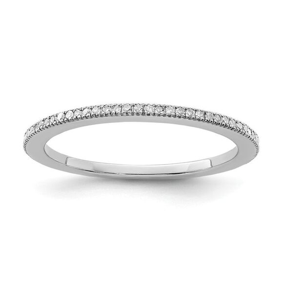 Black Bow Jewelry Co. Jewelry - 1.5mm Diamond Eternity Ring in Sterling Silver - Size 7